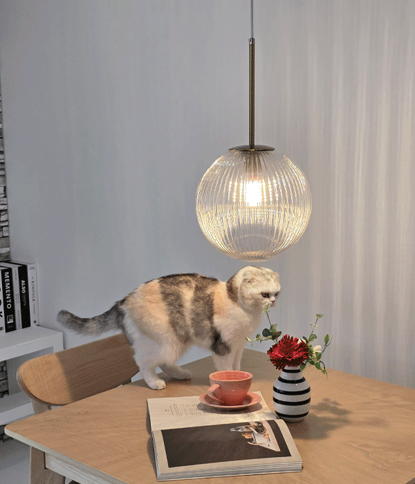 볼루 1등 펜던트조명 식탁전등 유리조명(유리-150Ø,200Ø,250Ø)