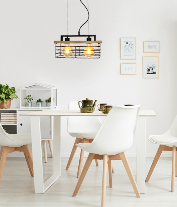 우드라인 2등 펜던트조명 인테리어 식탁등